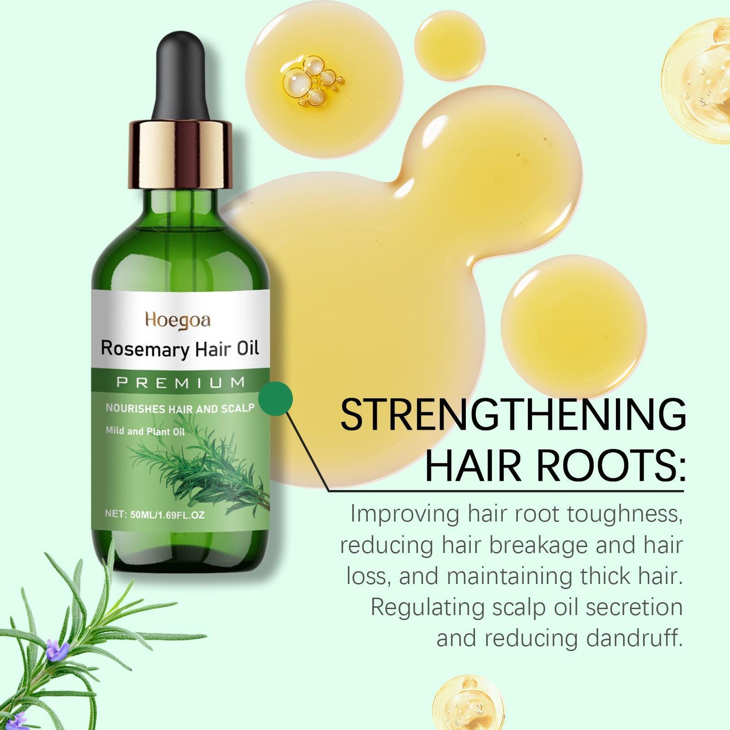 Rosemary Hair Oil Strengthens, Softens And Nourishes Hair