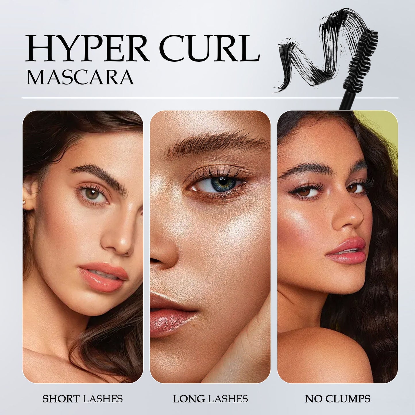 2pcs Las Chicas Oil-proof Black Mascara