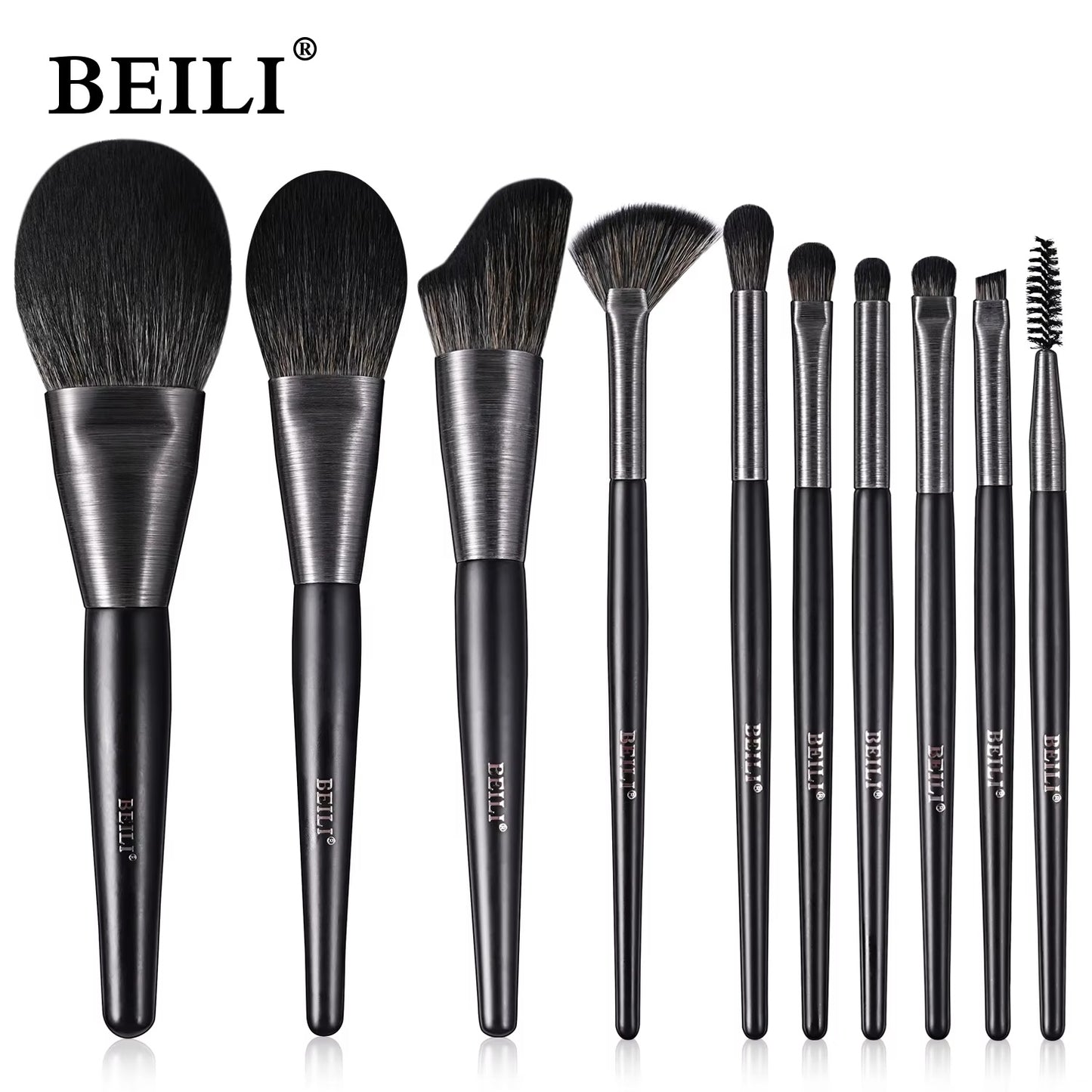 Baili 10pcs Luxury Makeup Brush Set