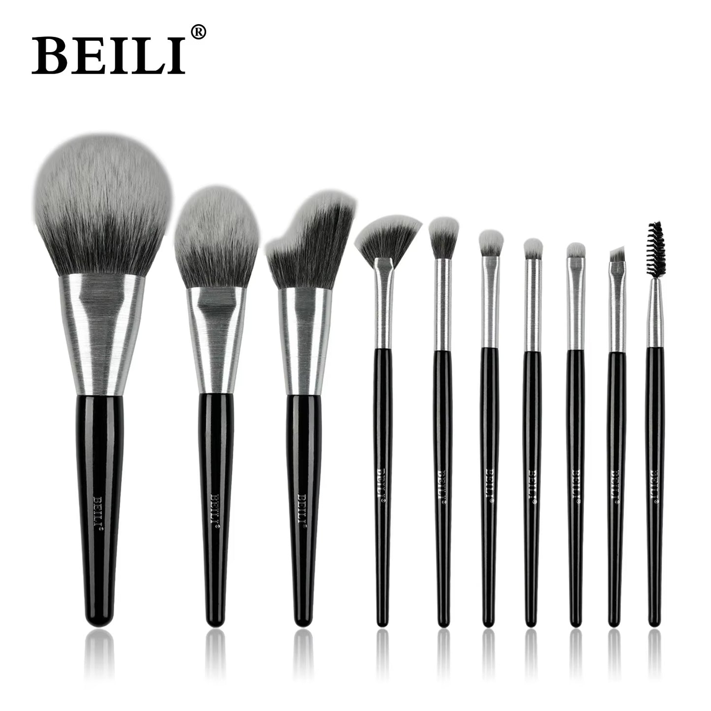 Baili 10pcs Luxury Makeup Brush Set