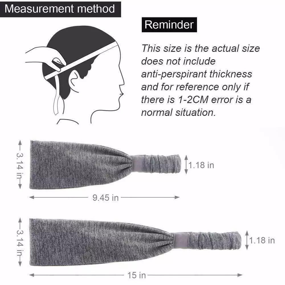 Sports Headbands For Men & Women -5 Pack